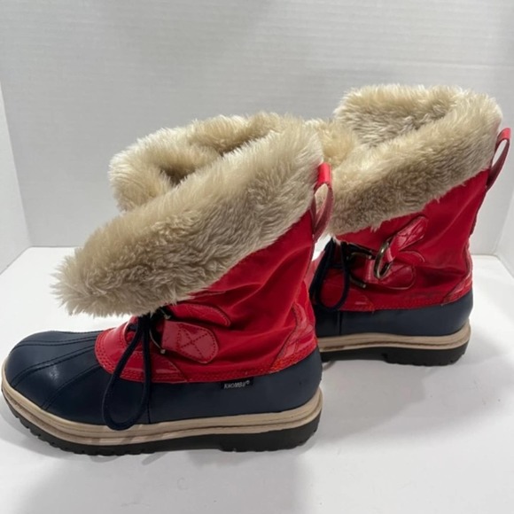 Khombu Size 7 Faux Fur Lined Winter Snow Boots - Picture 6 of 14